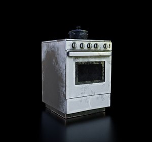 Old Gas Stove Set