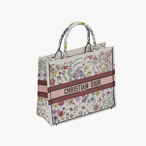 Large Dior Book Tote 3 3D