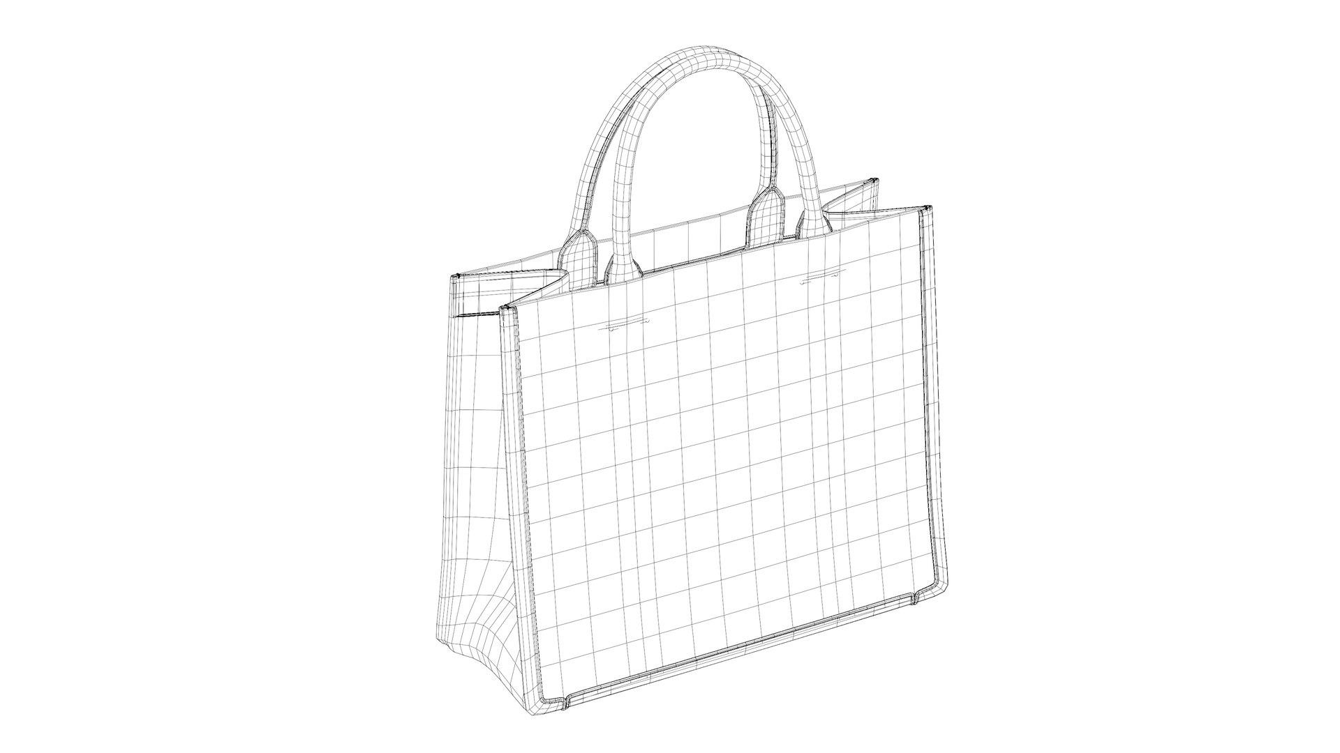 Large Dior Book Tote 3 3D https://p.turbosquid.com/ts-thumb/DQ/Hbwh5u/XZ/wireframe_2/png/1701626192/1920x1080/fit_q87/28c6568cd855a3284d9171e255b7e0c420beb168/wireframe_2.jpg