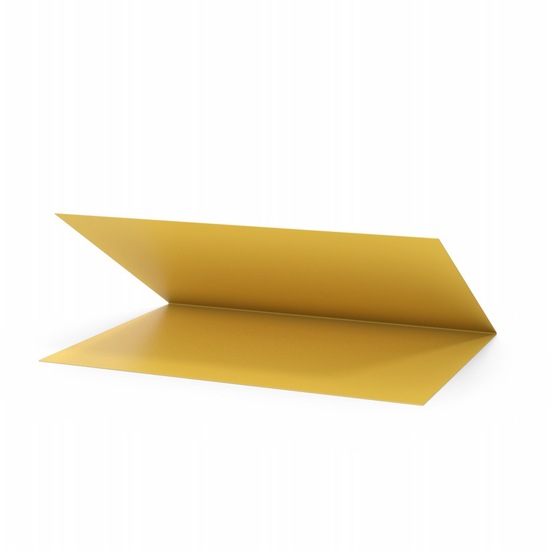 Yellow Greeting Card 3D Model - TurboSquid 2207524