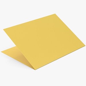 Yellow Greeting Card 3D model