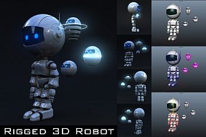 3D robot rigged