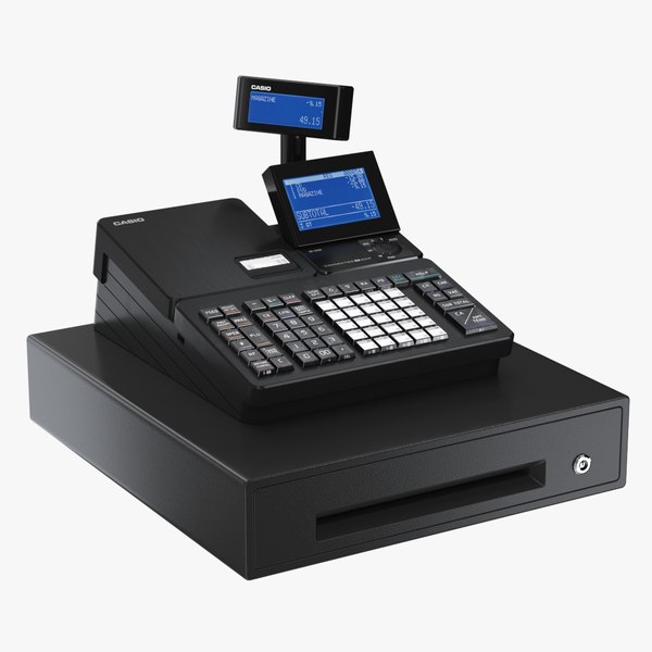 realistic cash register casio 3D