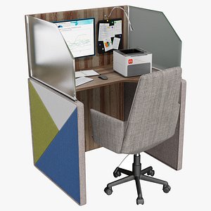center workplace 3 3D model