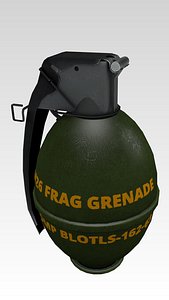 3d model grenade