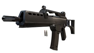 HK G36KV 3D Model High Detail Game Ready Rigged model