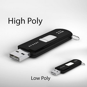 3d model usb flash drive