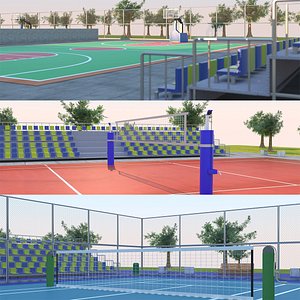 Volleyball Court 3D Models for Download | TurboSquid