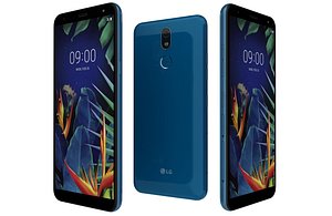 3D LG K40 Blue Low Poly