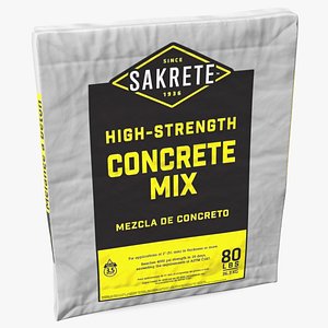 Pack of Cement Sakrete 80 Lb White