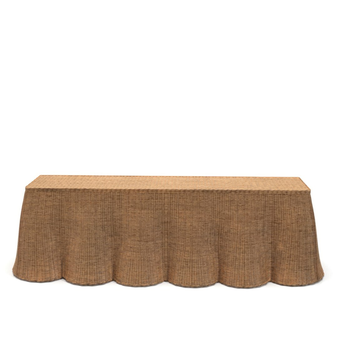 Rattan Ripple Console PBR 3D Model - TurboSquid 2222596