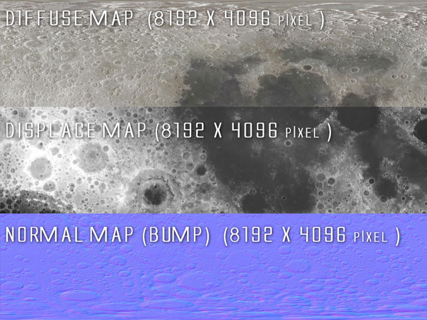 3d Model Realistic Moon