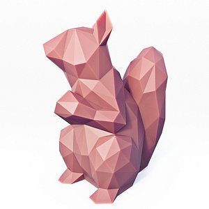 Low Poly Squirrel