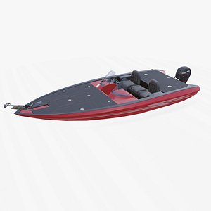 Bass Fishing Boat 01 Low-poly PBR