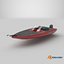 Łódź do połowu basów 01 Low-poly PBR