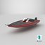 Łódź do połowu basów 01 Low-poly PBR