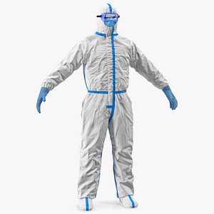3D disposable isolation suit