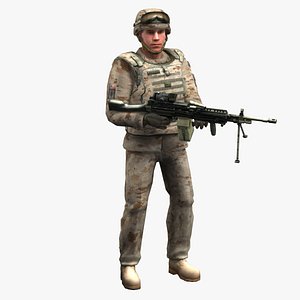 Marine D USMC Rigged