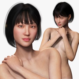 Asian Woman Perfect Base Shape V2 3D model