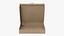 Pizza Box Kraft Paper Mockup aberto de 10 polegadas