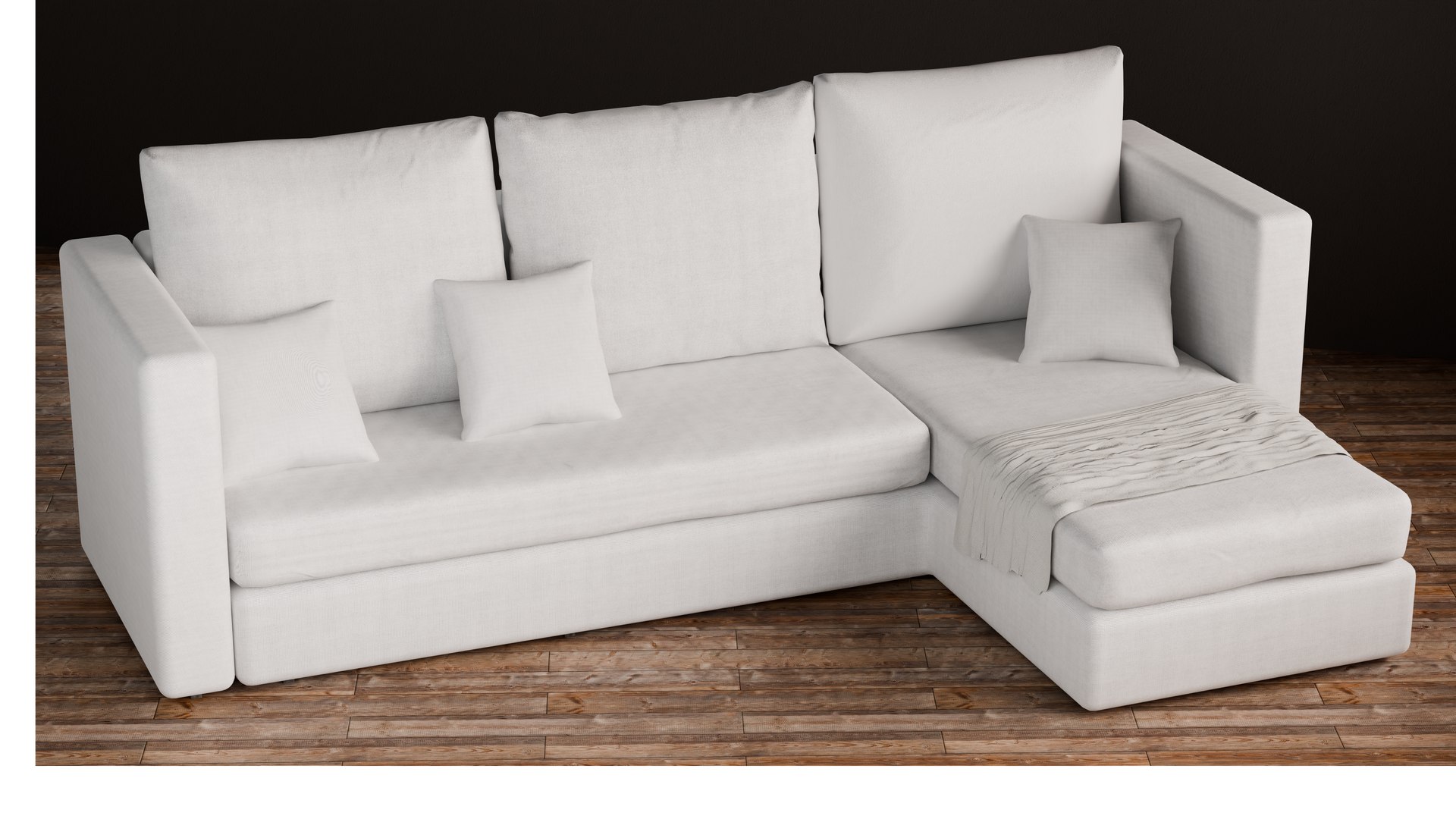 Realistic White Couch High Quality 3D Model 3D Model - TurboSquid 2386761