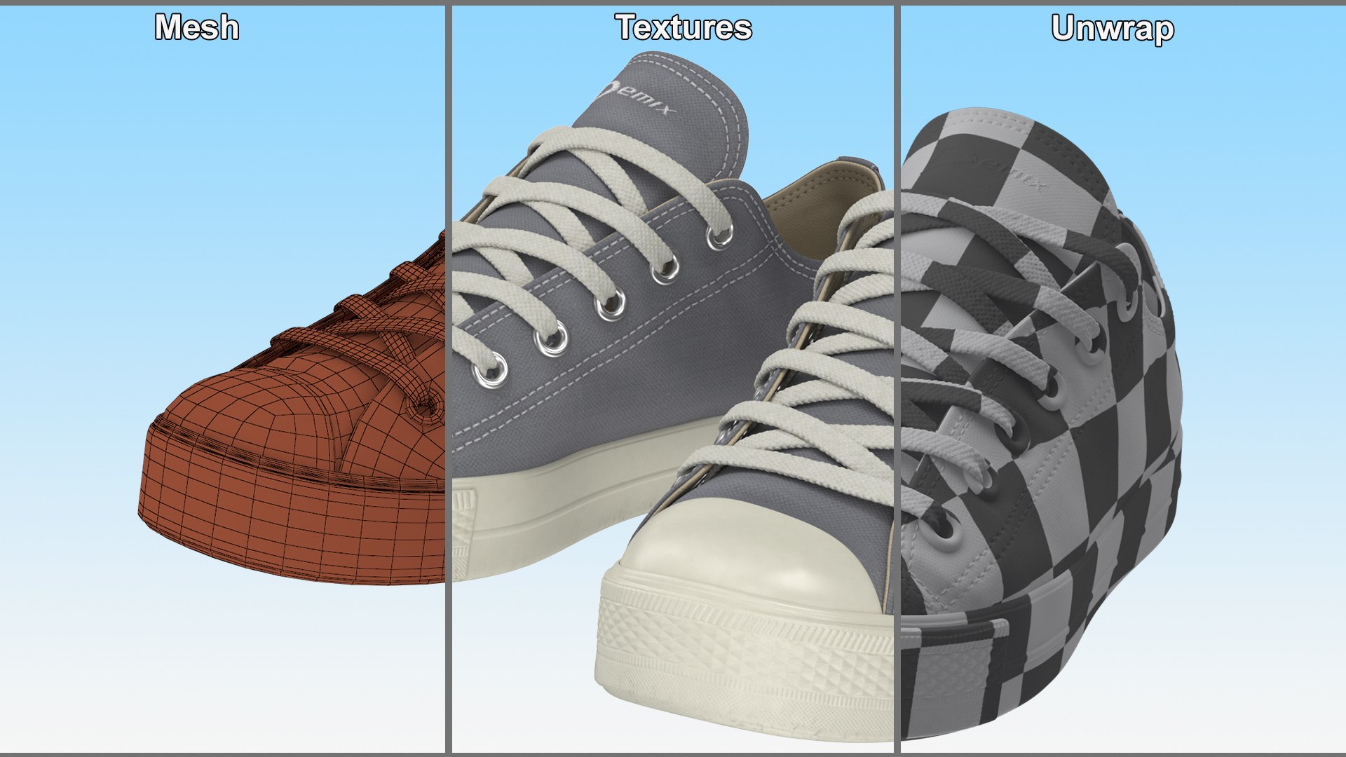 Casual Canvas Sneakers Model - TurboSquid 2191760