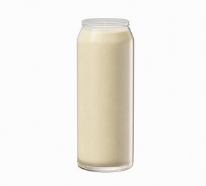 Ivory Candle in a Jar