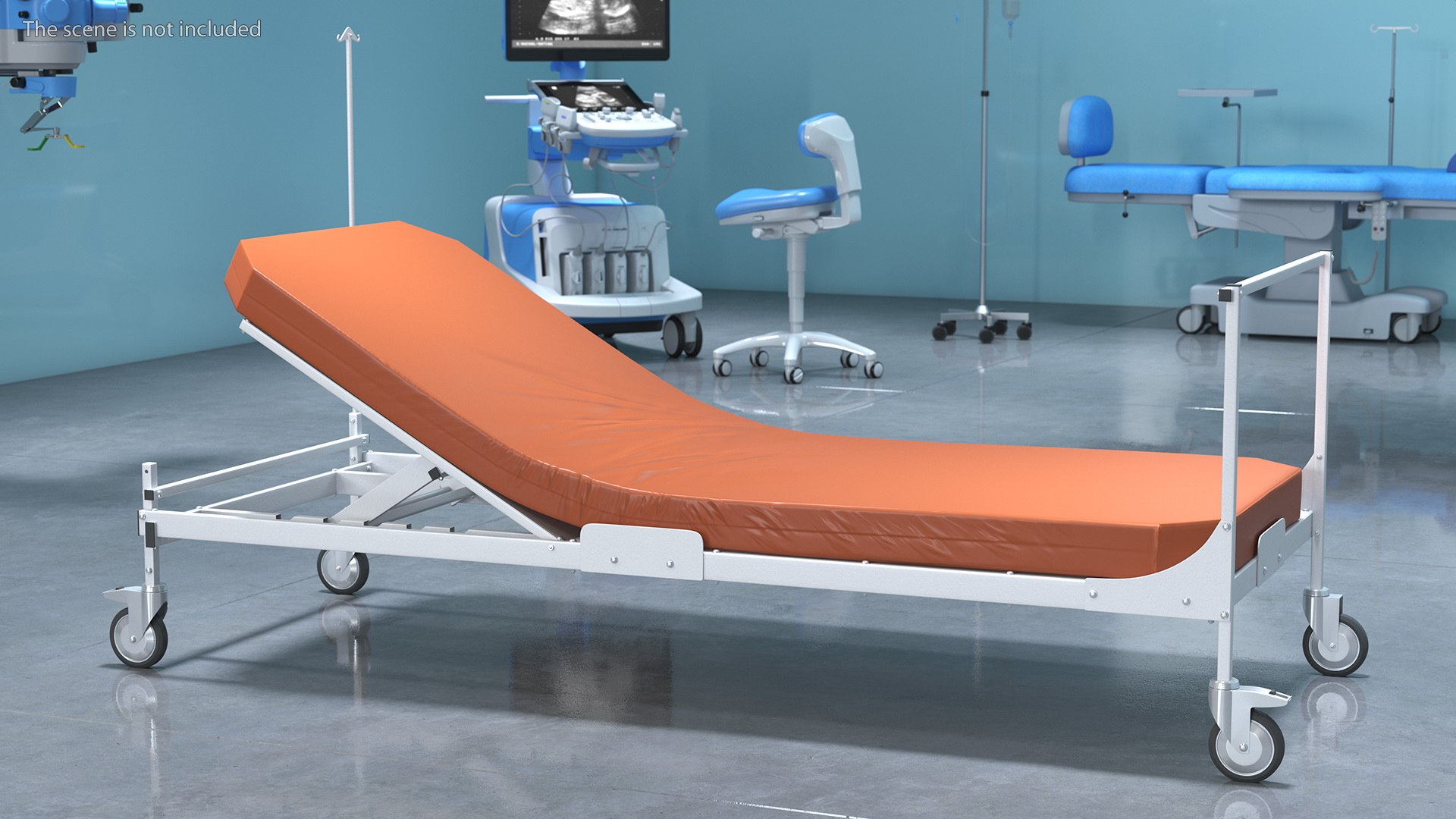 3D Hospital Bed With Mattress 30 Degrees - TurboSquid 1902740