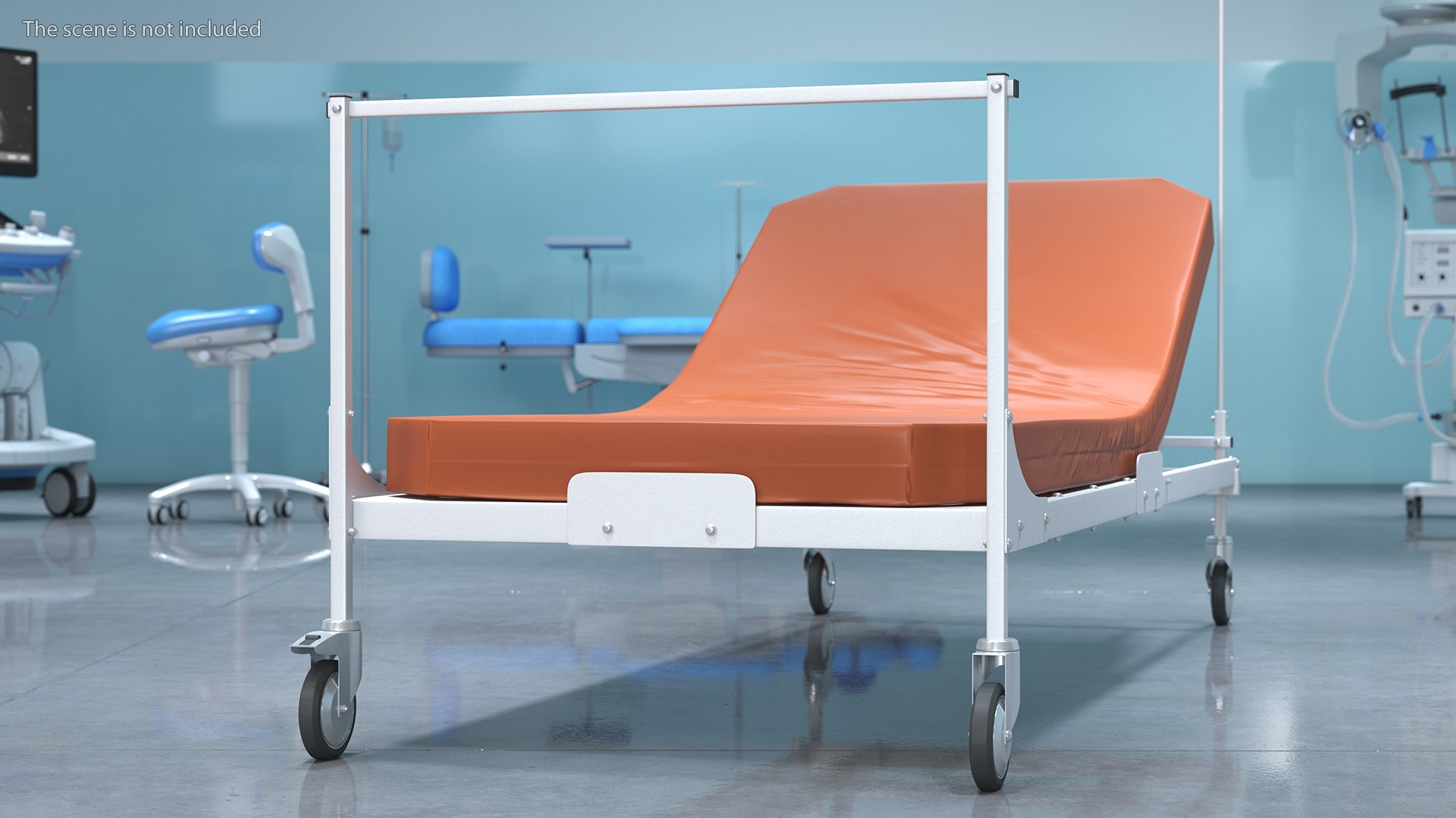 3D Hospital Bed With Mattress 30 Degrees - TurboSquid 1902740