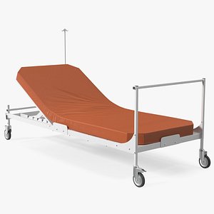 3D Hospital Bed with Mattress 30 Degrees