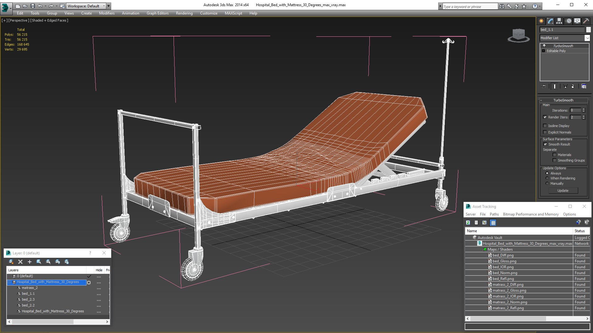 3D Hospital Bed with Mattress 30 Degrees https://p.turbosquid.com/ts-thumb/DQ/zdhWSH/ve/hospitalbedwithmattress30degrees3dmodel023/jpg/1653459998/1920x1080/fit_q87/3e20da2e526b4b7699d7fd75b17435a5a3f87271/hospitalbedwithmattress30degrees3dmodel023.jpg
