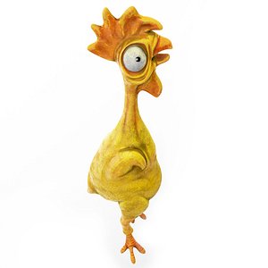 3D model chicken cartoon