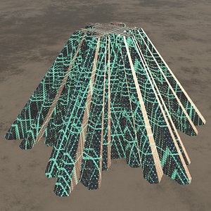 futuristic building 3D model