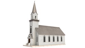 Wooden Church 3D model