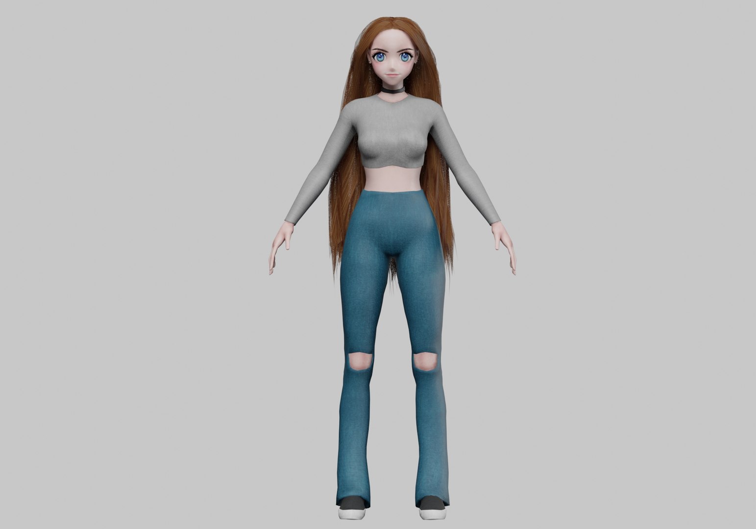 Basic Anime Girl V32120 3D Model - TurboSquid 2271512