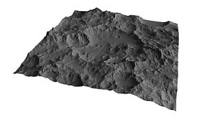 3D Lunar craters on the lunar surface