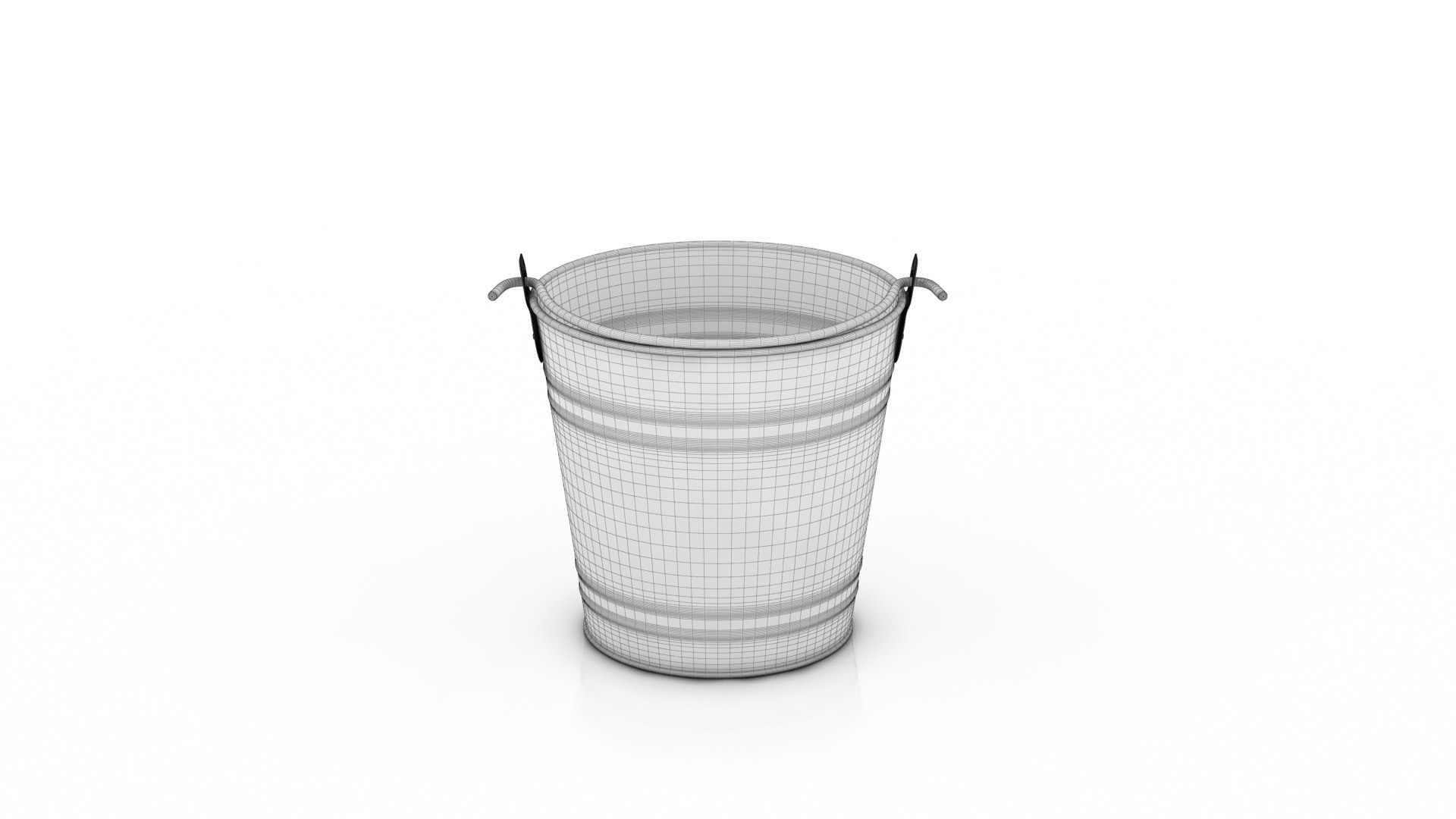 Heavy Duty Galvanised Steel Metal Bucket Model - TurboSquid 2355349