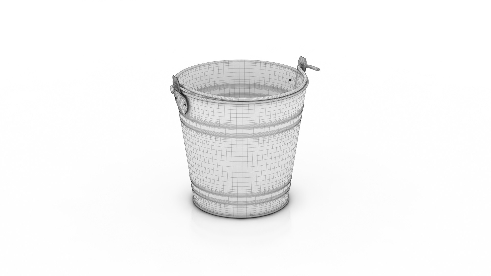 Heavy Duty Galvanised Steel Metal Bucket Model - TurboSquid 2355349