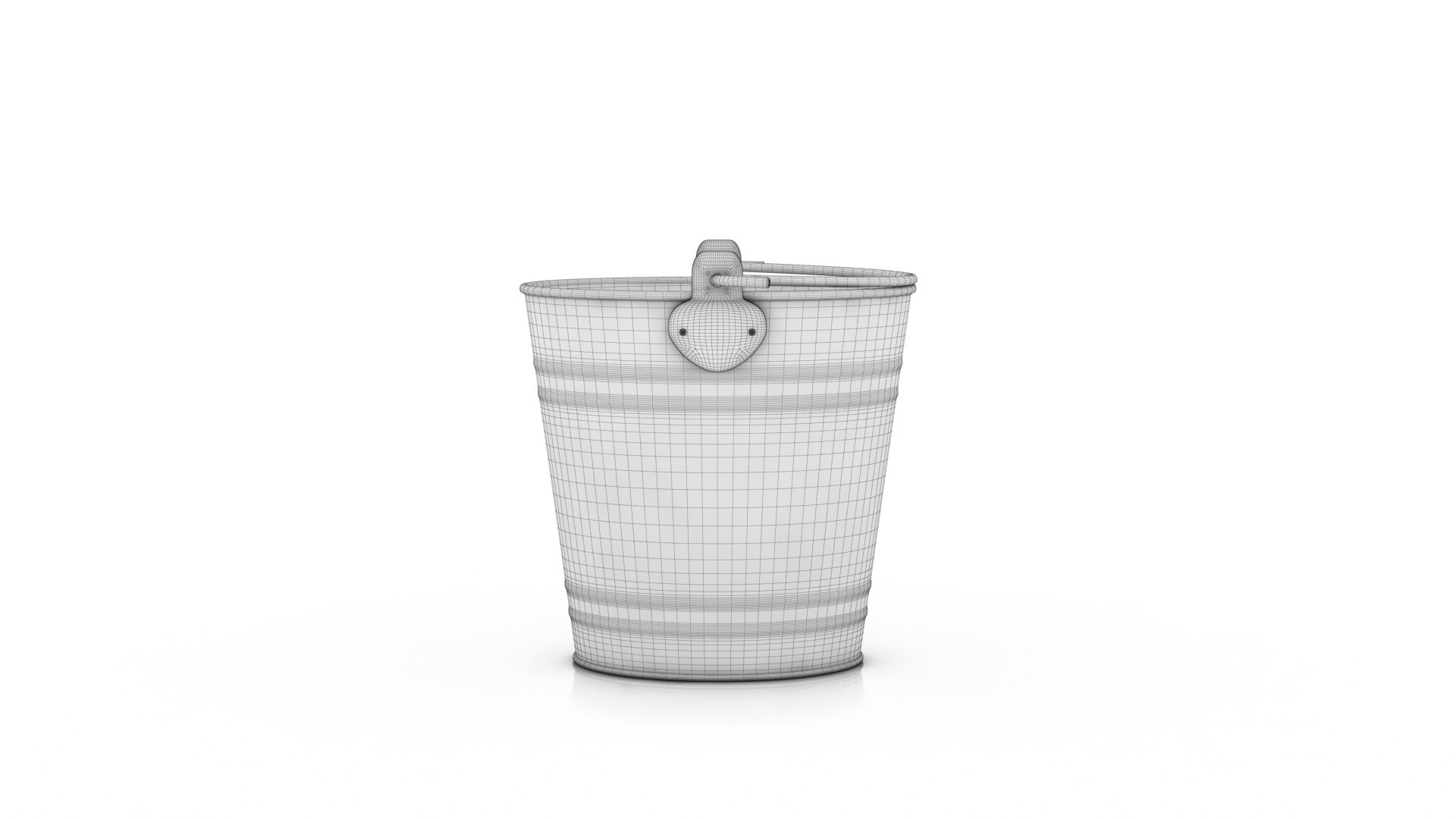 Heavy Duty Galvanised Steel Metal Bucket Model - TurboSquid 2355349