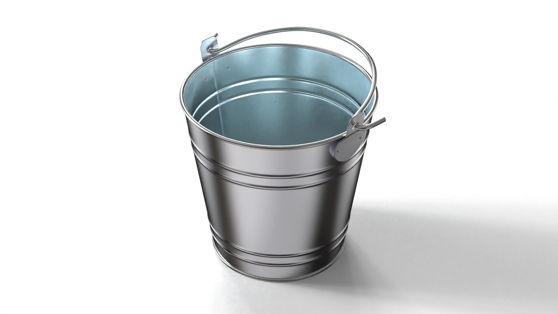 Heavy Duty Galvanised Steel Metal Bucket Model - TurboSquid 2355349