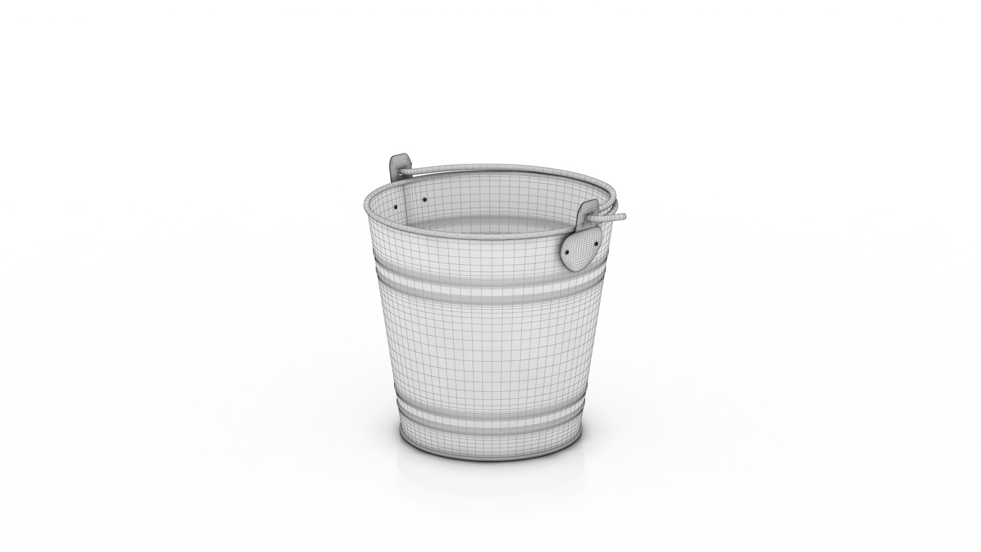 Heavy Duty Galvanised Steel Metal Bucket Model - TurboSquid 2355349