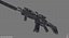 Game Ready FN SCAR-L-CQC Assault Rifle with LOD's