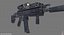 Game Ready FN SCAR-L-CQC Assault Rifle with LOD's