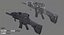 Game Ready FN SCAR-L-CQC Assault Rifle with LOD's