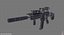 Game Ready FN SCAR-L-CQC Assault Rifle with LOD's