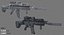 Game Ready FN SCAR-L-CQC Assault Rifle with LOD's