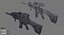 Game Ready FN SCAR-L-CQC Assault Rifle with LOD's