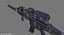 Game Ready FN SCAR-L-CQC Assault Rifle with LOD's