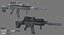 Game Ready FN SCAR-L-CQC Assault Rifle with LOD's