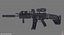 Game Ready FN SCAR-L-CQC Assault Rifle with LOD's